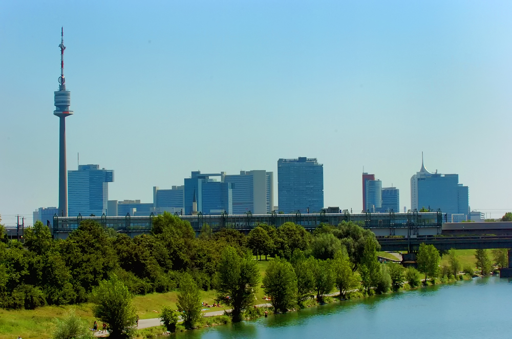 Blick von der Floridsdorfer Brücke