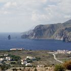 Blick von der Fossa (Vulcano) auf die anderen äolischen Inseln