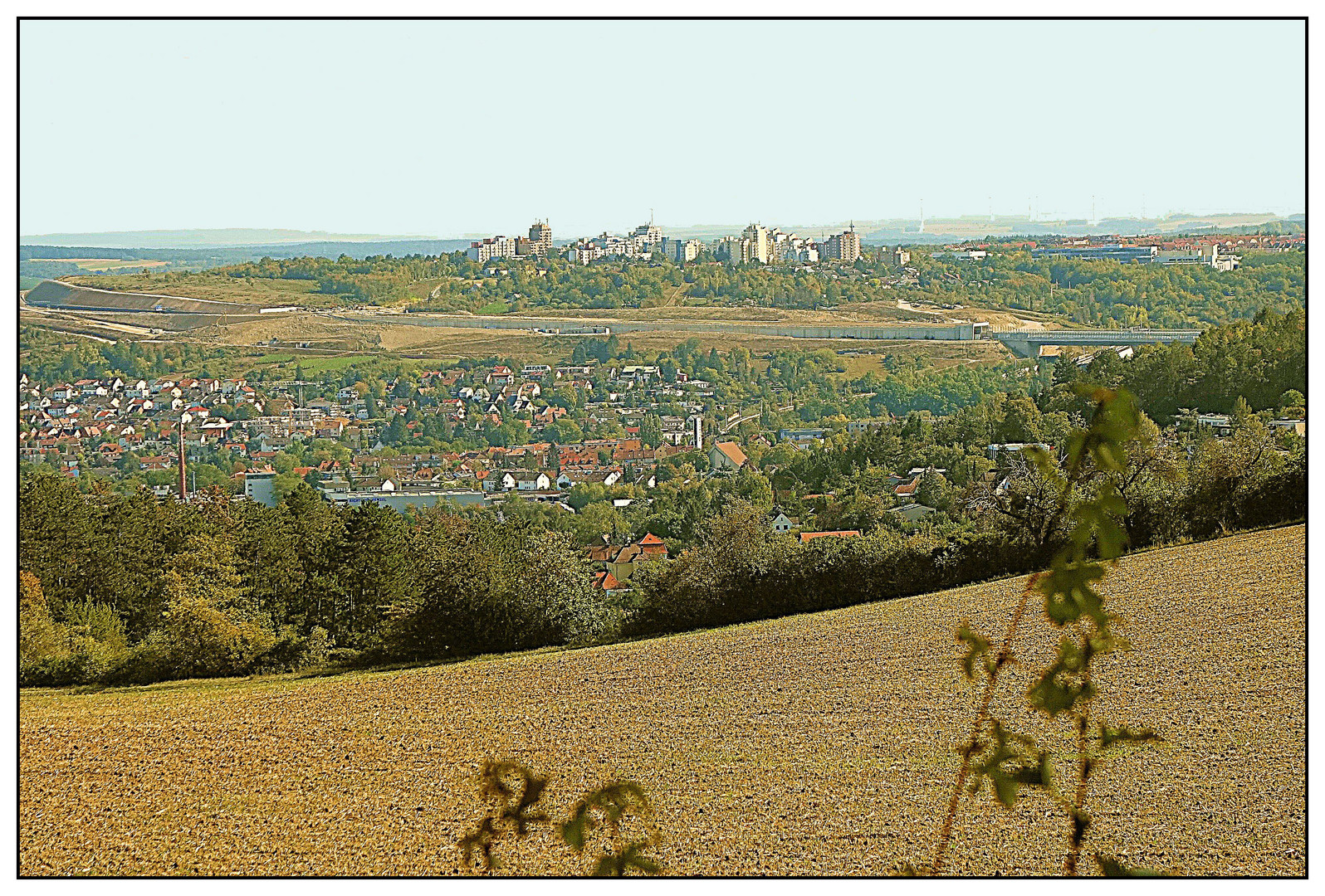 Blick von der Frankenwarte übers Tal