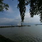 Blick von der Fraueninsel über den Chiemsee