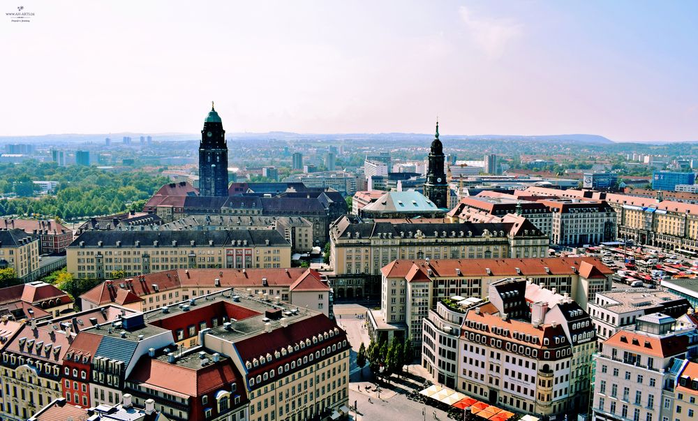 Blick von der Frauenkirche, Dresden