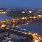 Blick von der Frauenkirche Dresden über die Augustusbrücke