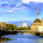 Blick von der Friedrichstraße auf die Spree