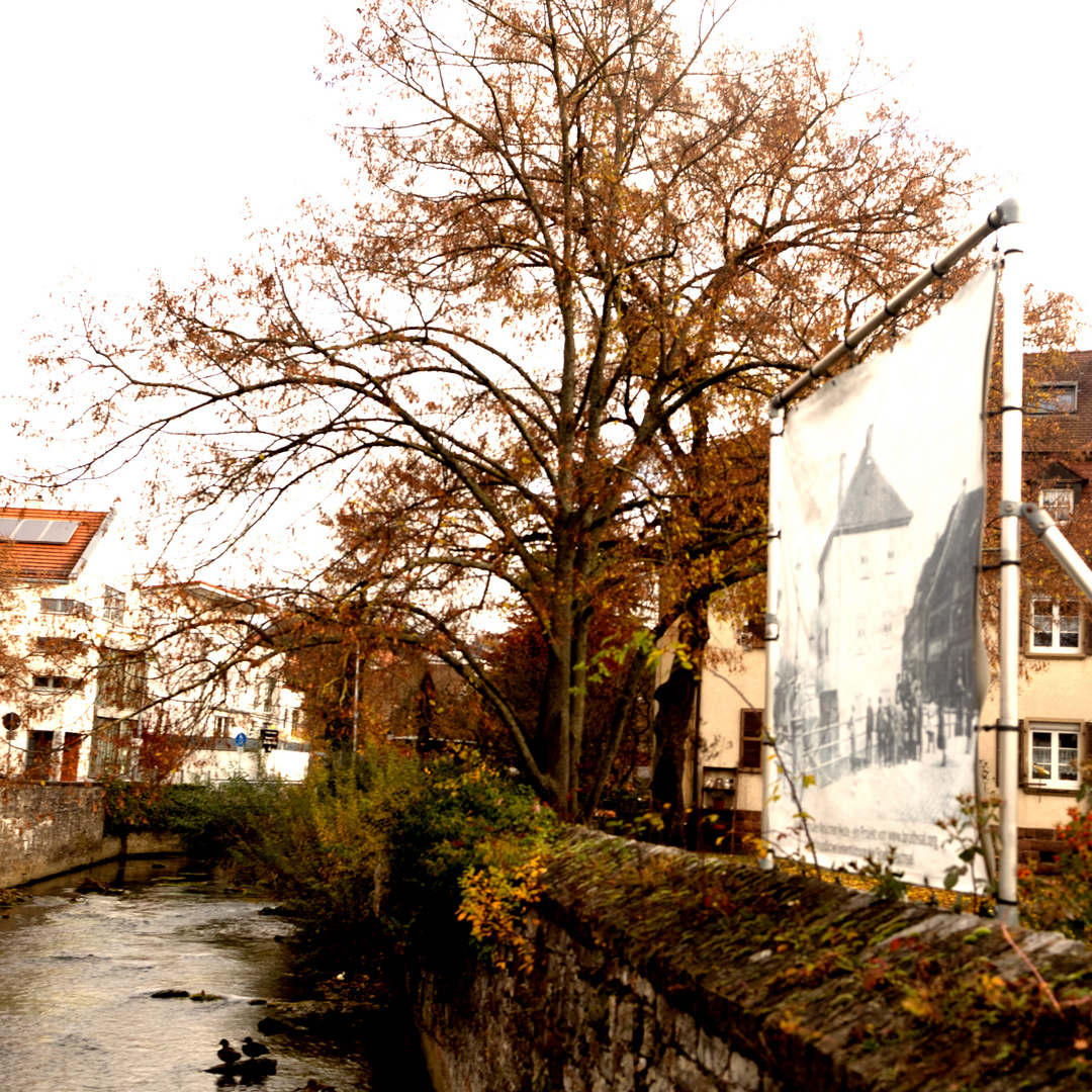 Blick von der Fußgängerbrücke 