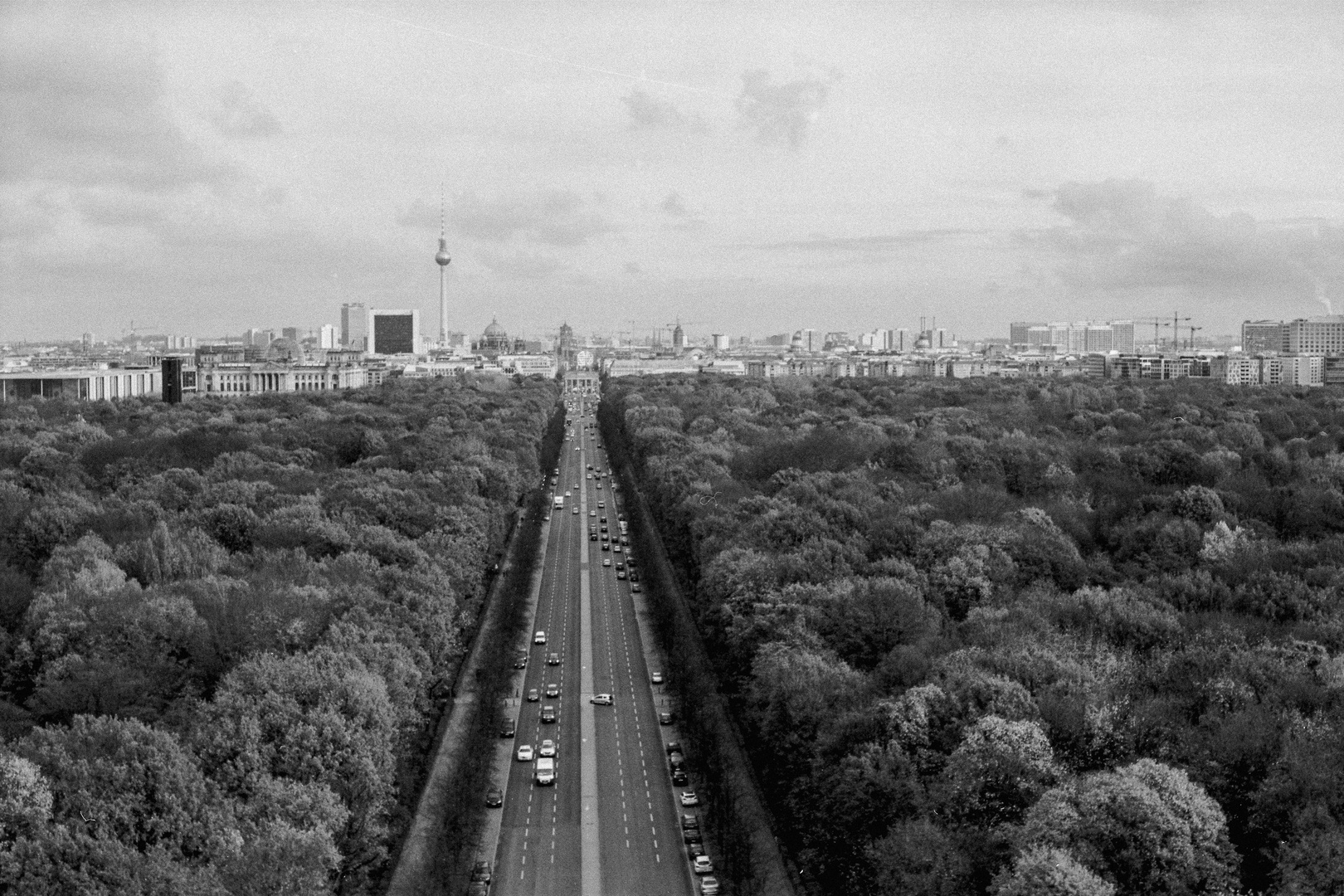 Blick von der Goldelse auf das schöne Berliner Zentrum