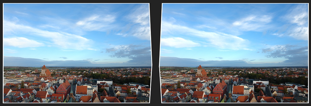 Blick von der Greifswalder Dom-Kirche