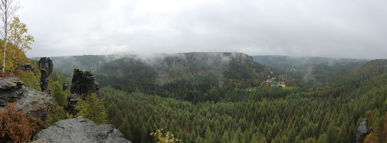 Blick von der Grenzplatte