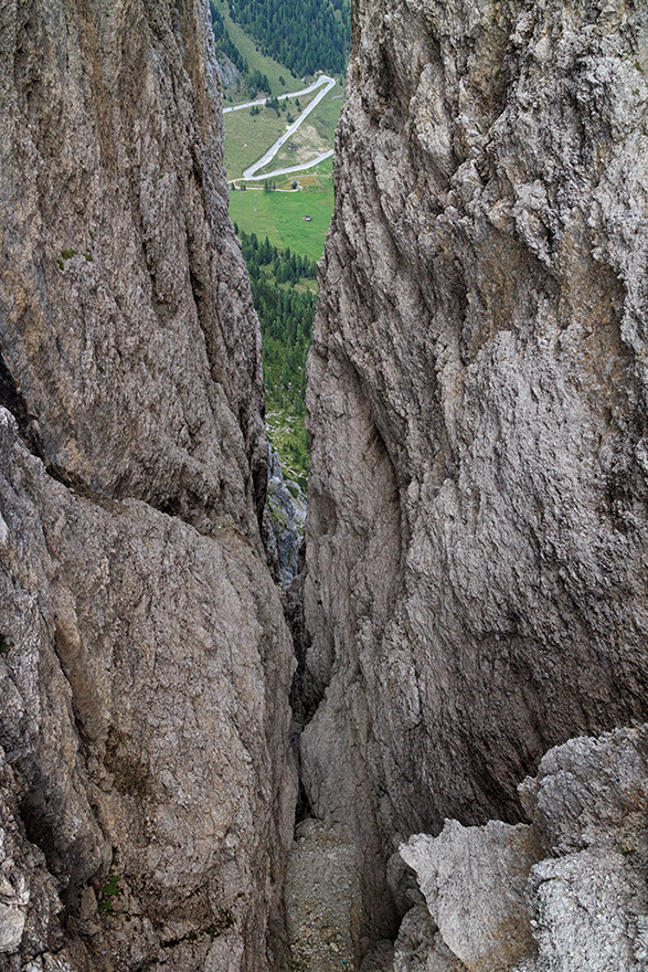 Blick von der Hängebrücke