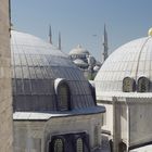 Blick von der Hagia Sophia zur Blauen Moschee