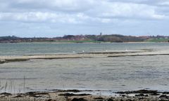 Blick von der Halbinsel Holnis/ Ostsee auf Braoger in Dänemark