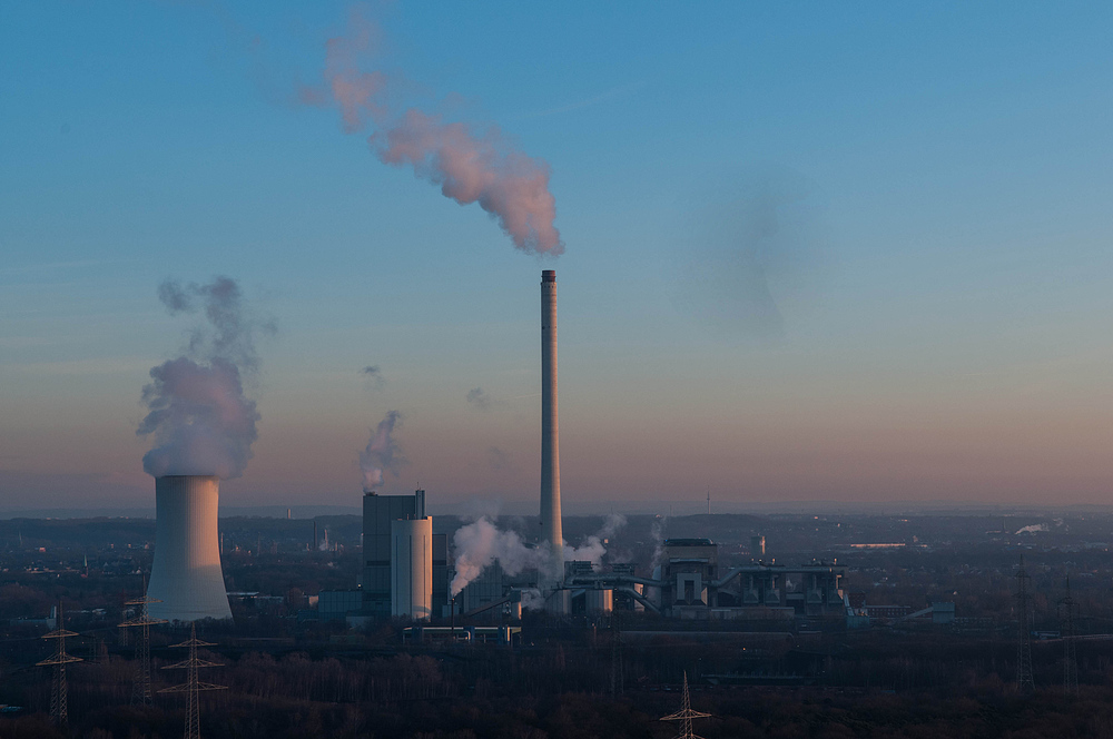 Blick von der Halde Hohe Ward übers Ruhrgebiet