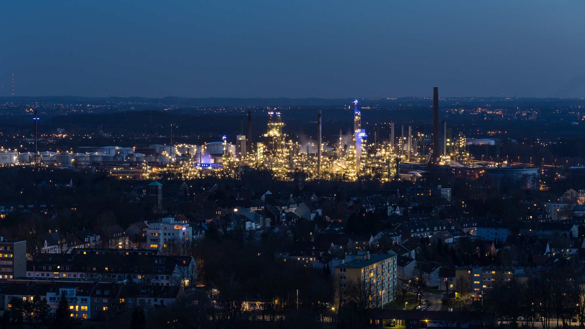 Blick von der Halde Rungenberg in Gelsenkirchen