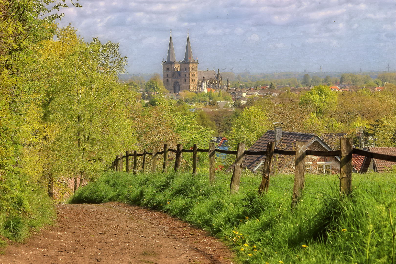 Blick von der Hees auf Xanten