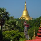 Blick von der Hintha Gon auf die Shwemawdaw Paya in Bago.