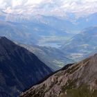 Blick von der Hochalpenstrasse nahe der Edelweißspitze auf Zell am See