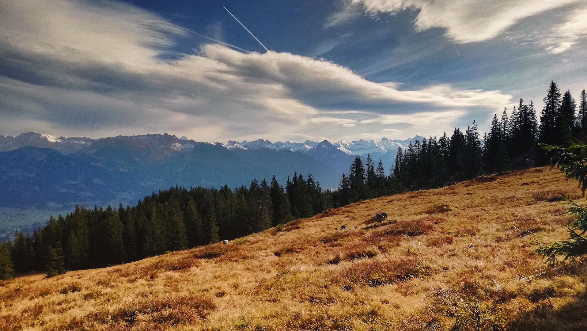 Blick von der Hörnergruppe im Allgäu