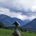 Blick von der Hofmannsruh auf den Oberstdorfer Talabschluss