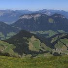 Blick von der Hohen Salve in Österreich in Richtung Oberbayern