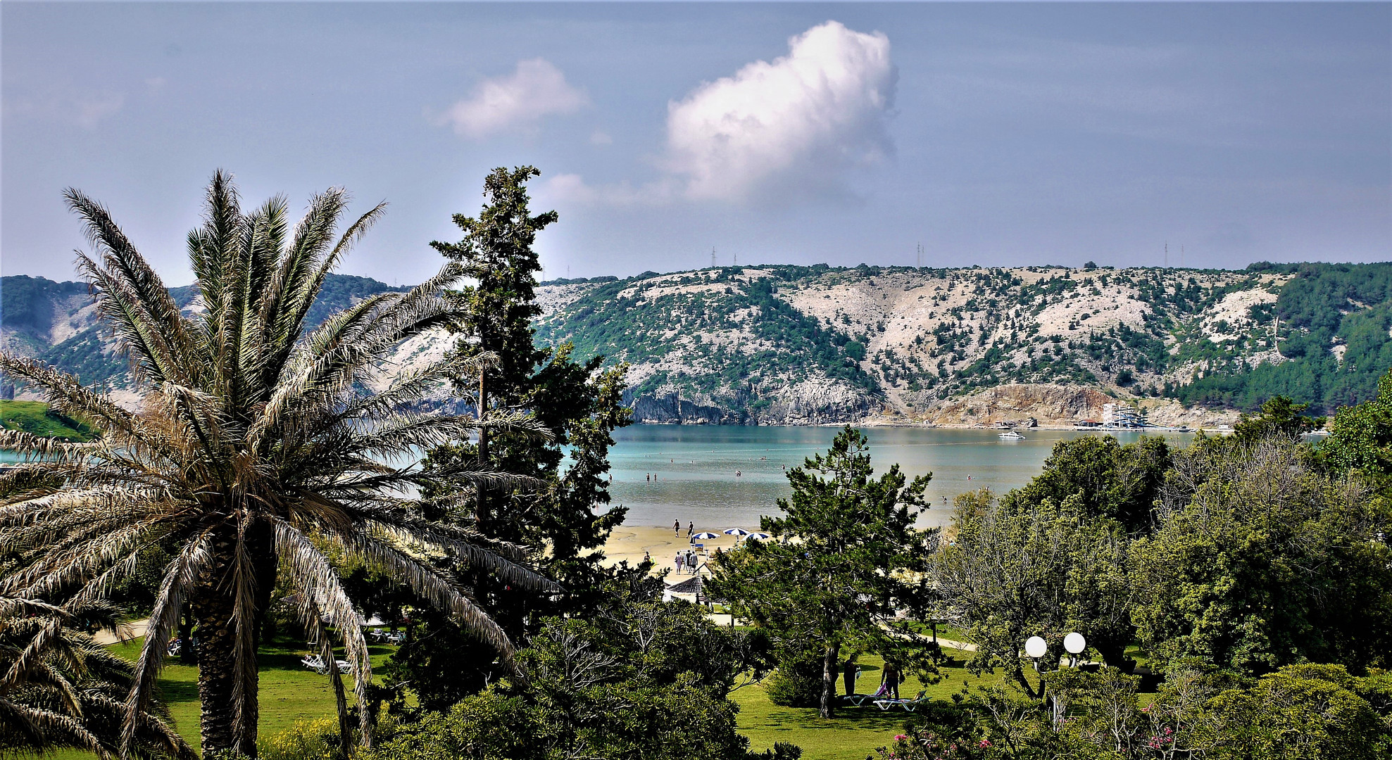 Blick von der Hotelrestaurantterrasse