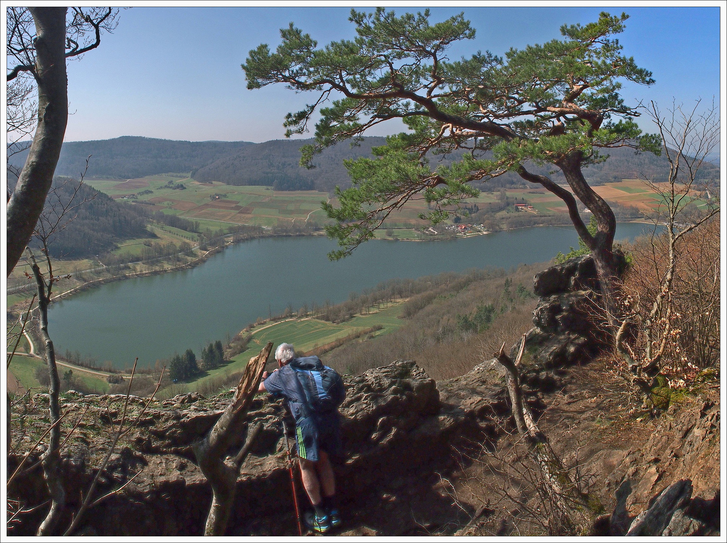 Blick von der Houbirg zum Happurgstausee