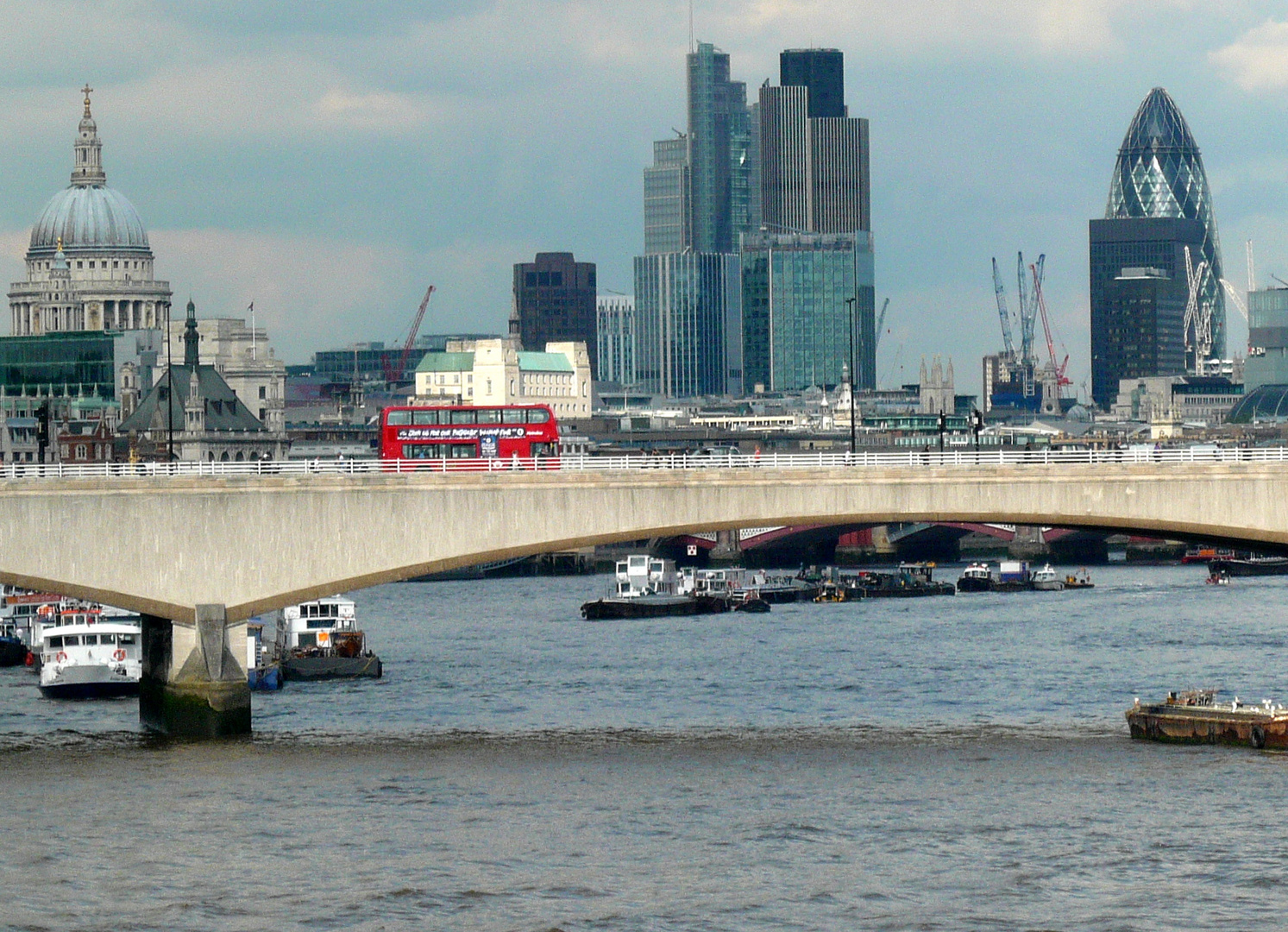 Blick von der Hungerford-Bridge