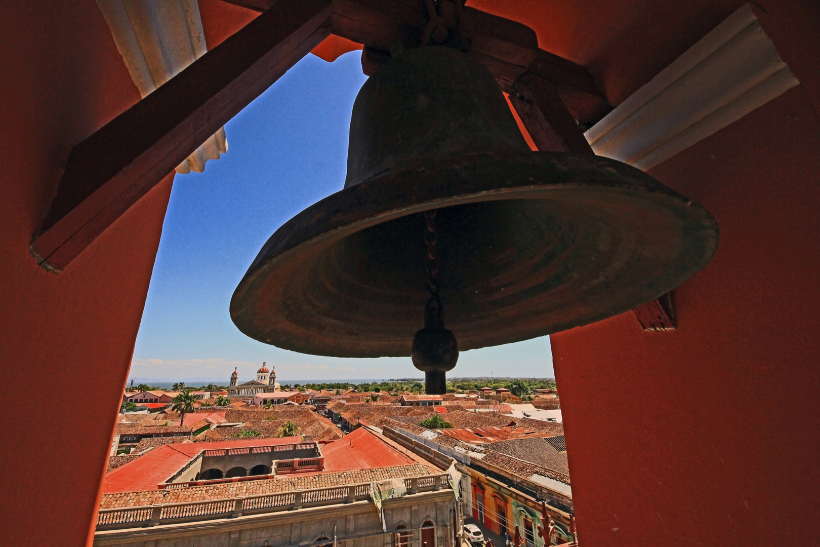 Blick von der Iglesia La Merced auf  Granada, Nikaragua