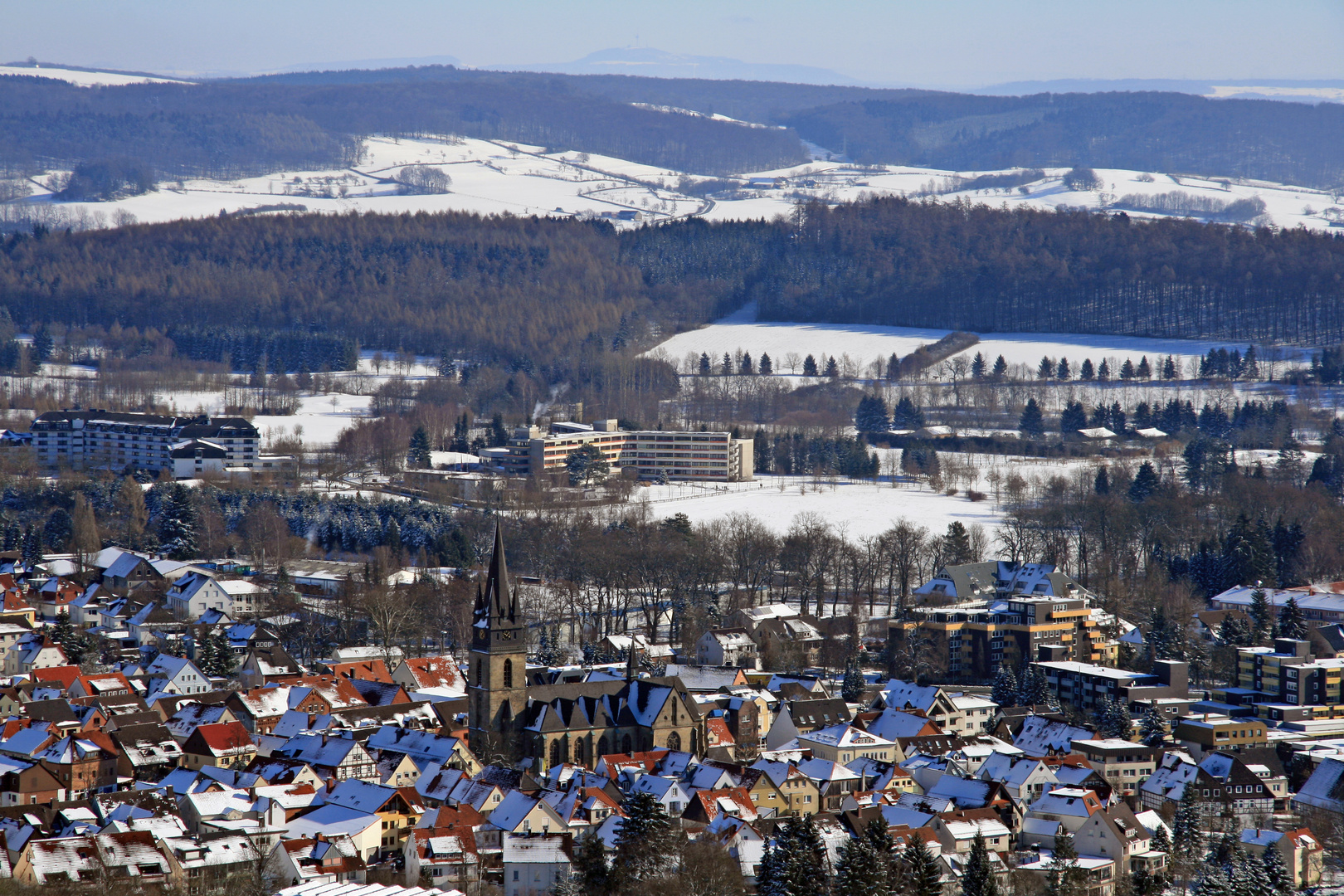 Blick von der Ilburg auf Bad Driburg