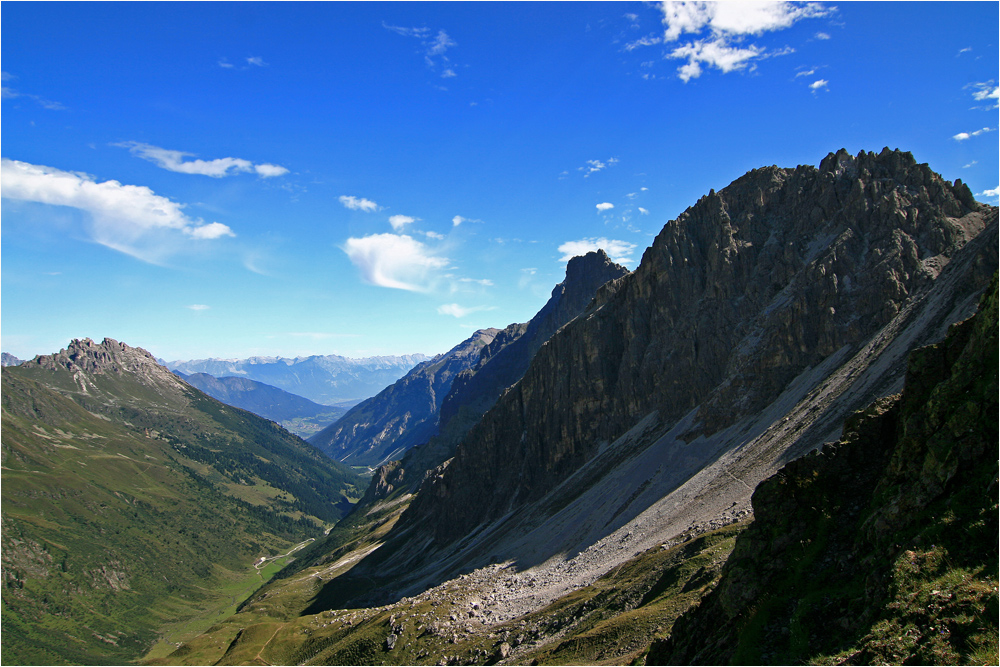 Blick von der Innsbrucker Hütte nach Norden