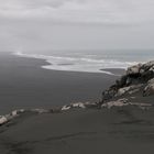 Blick von der Insel Ingólfshöfði in Island