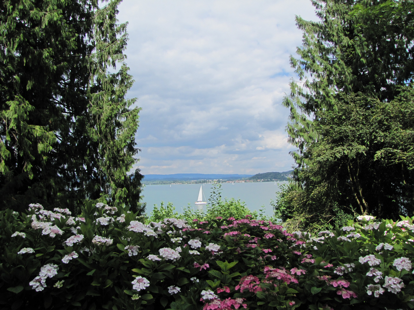 Blick von der Insel Mainau