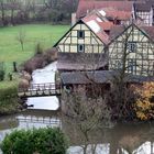 Blick von der Kaiser Pfalz in Gelnhausen