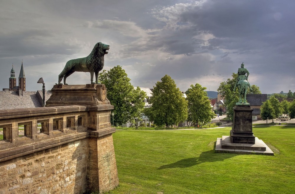 Blick von der Kaiserpfalz aus, auf Goslar