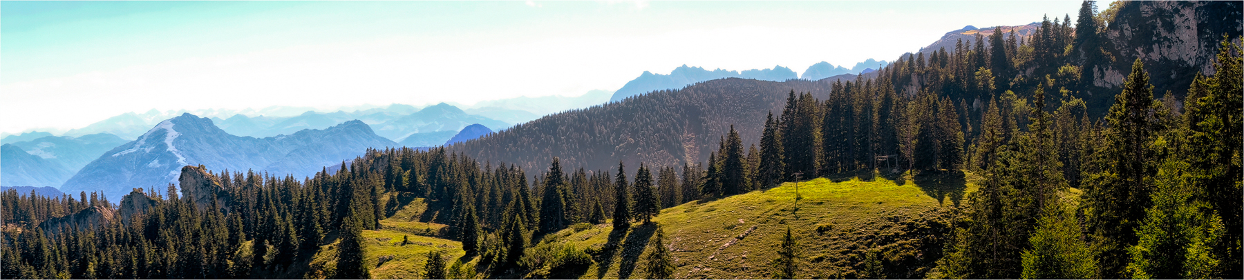 Blick von der Kampenwand Richtung Südosten