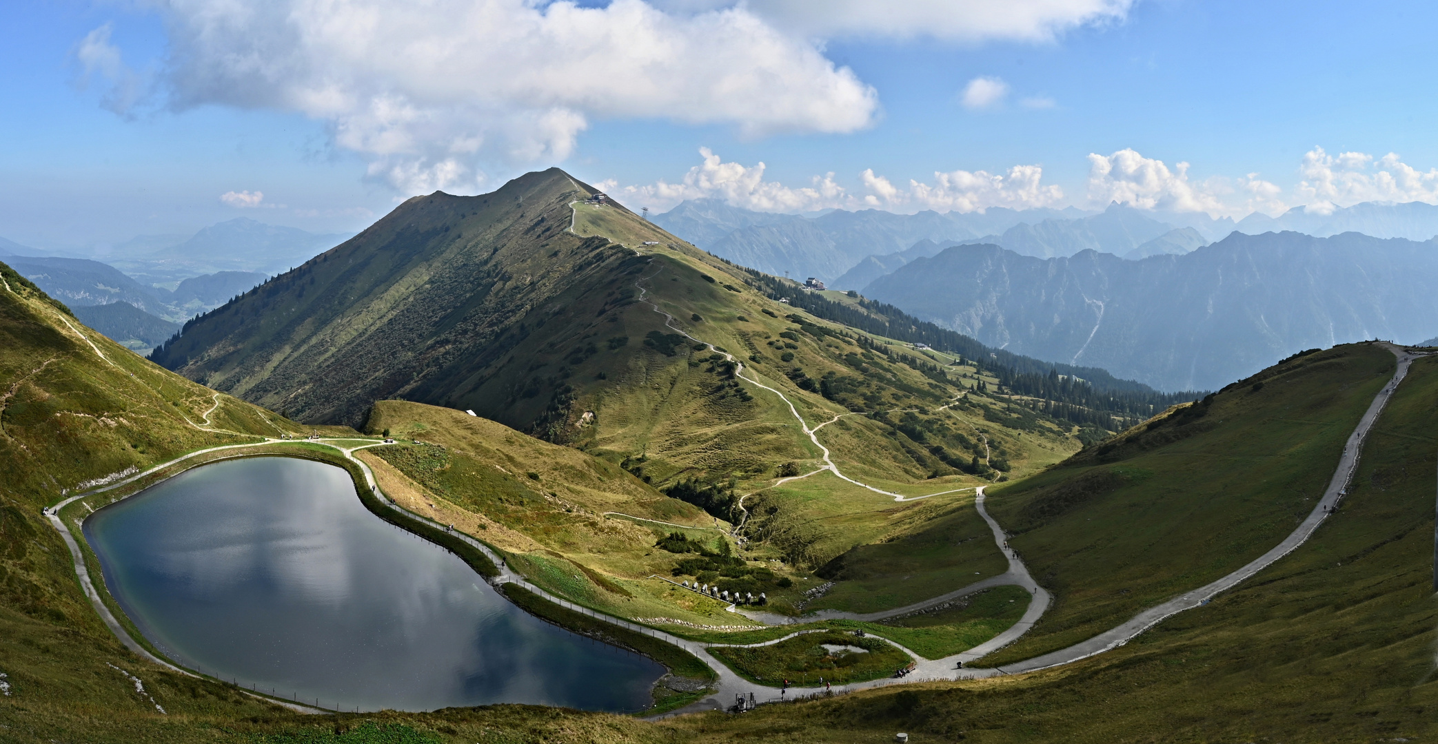 Blick von der Kanzelwand auf das Fellhorn