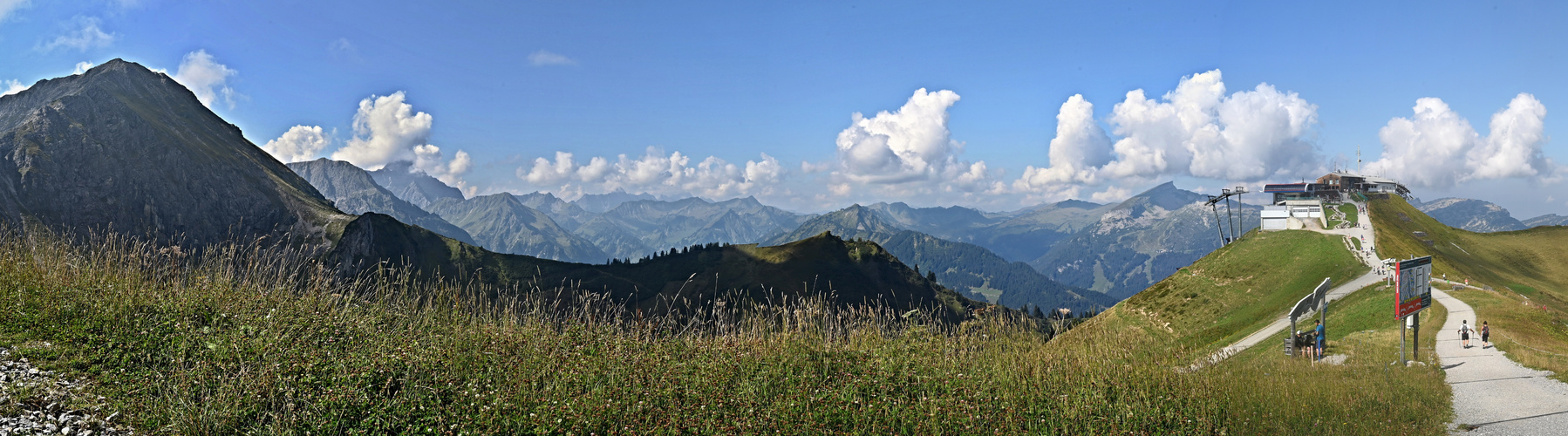 Blick von der Kanzelwand nach Westen