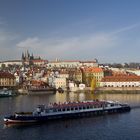 Blick von der Karlsbrücke in Prag