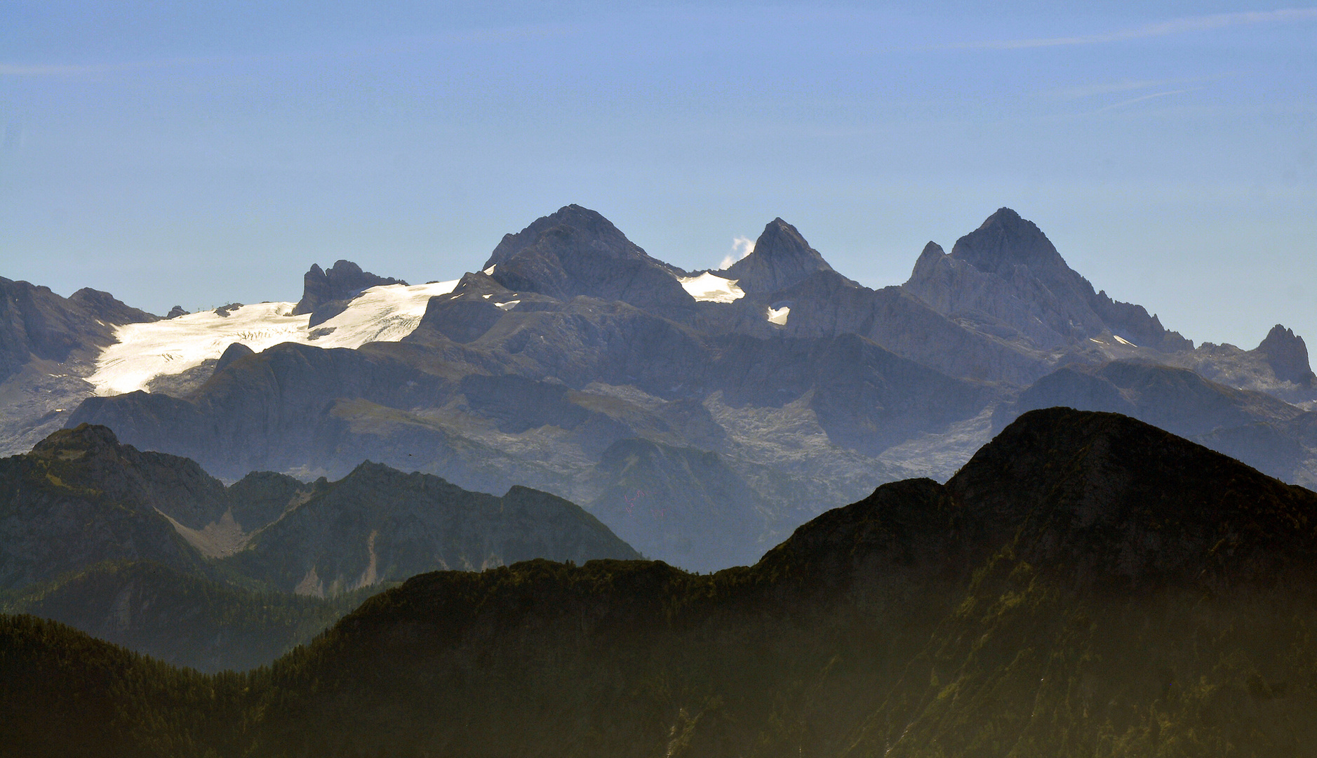 Blick von der Katrin (Bad Ischl) zum Dachstein