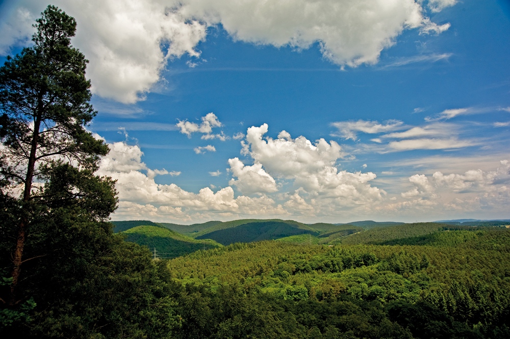 Blick von der Keltischen Fliehburg