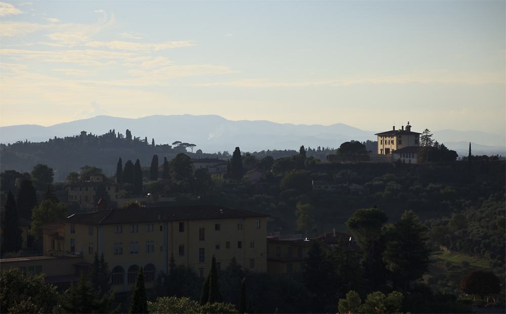 Blick von der Kirche San Miniato auf das Umland von