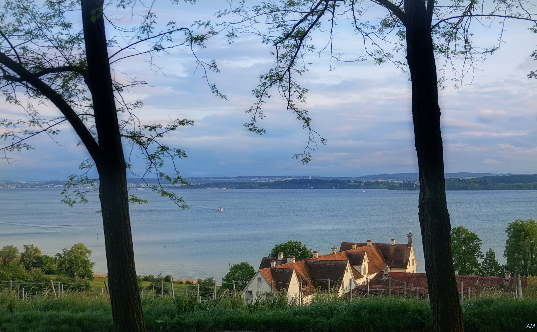 Blick von der Klosterkirche Birnau...