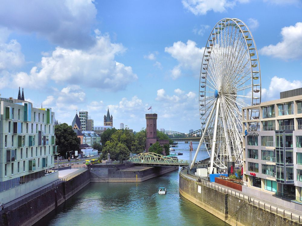 Blick von der Kölner Severinsbrücke