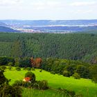 Blick von der Leuchtenburg auf Jena-Neulobeda