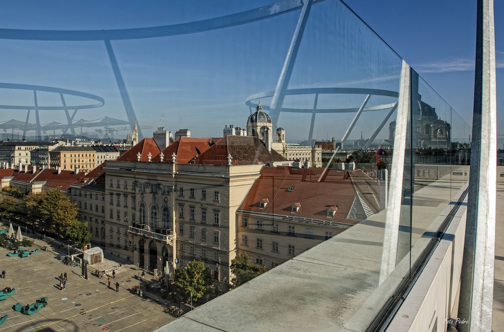 Blick von der Libelle auf Wien