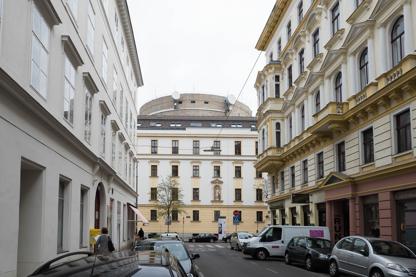 Blick von der Lindengasse auf die Stiftsgasse 