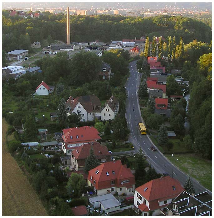 Blick von der Lockwitztalbrücke