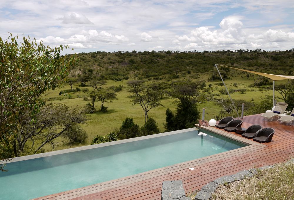 Blick von der Lodge Mahali Mzuri