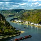 Blick von der Loreley in Richtung Sankt Goarshausen