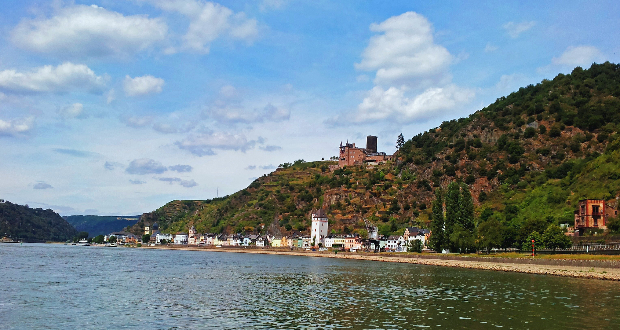 Blick von der Loreley über den Rhein