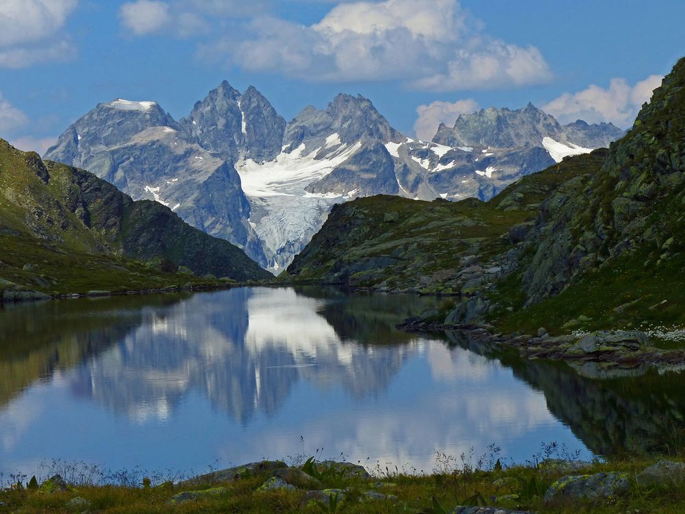 Blick von der Macunseenplatte Richtung Silvretta