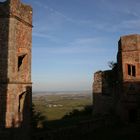 Blick von der Madenburg in die Rheinebene